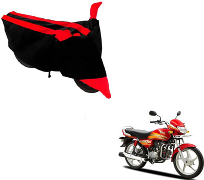 Flipkart SmartBuy Two Wheeler Cover for Hero(HF Deluxe, Black, Red)