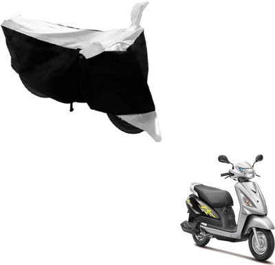 Flipkart SmartBuy Two Wheeler Cover for Suzuki(Swish, Black, White)