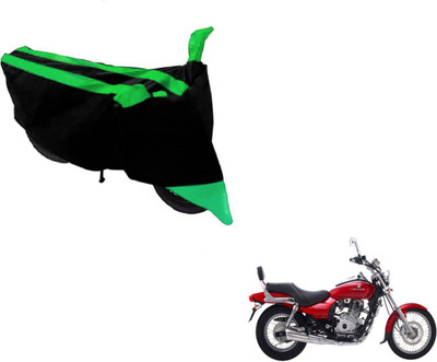 MOCKHE Two Wheeler Cover for Bajaj(Avenger 220 DTS-i, Black, Green)