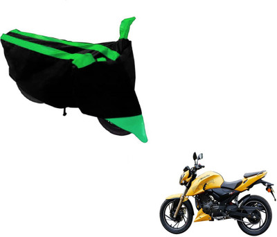 MOCKHE Two Wheeler Cover for TVS(Apache, Black, Green)