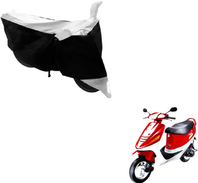 MOCKHE Two Wheeler Cover for Kinetic(Black, White)