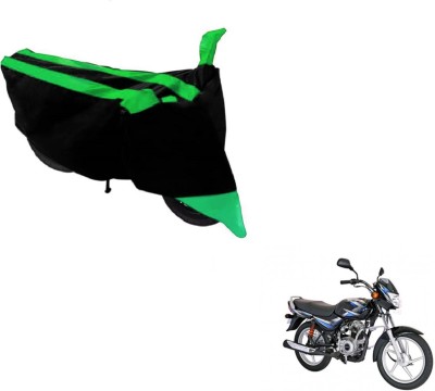 Flipkart SmartBuy Two Wheeler Cover for Bajaj(CT100, Black, Green)