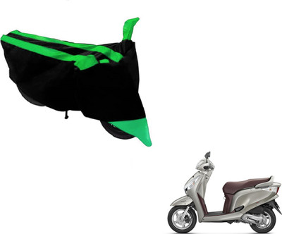 MOCKHE Two Wheeler Cover for Honda(Aviator, Black, Green)