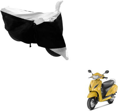 MOCKHE Two Wheeler Cover for Honda(Activa 5G, Black, White)