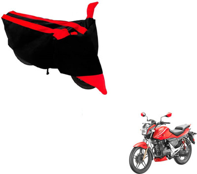 MOCKHE Two Wheeler Cover for Hero(Sport, Black, Red)