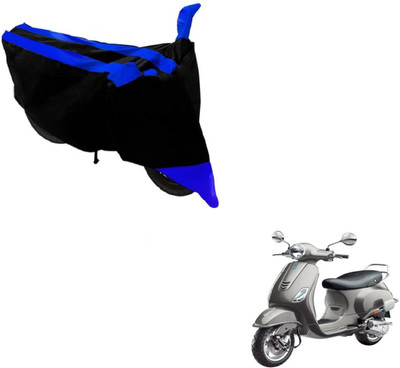 Flipkart SmartBuy Two Wheeler Cover for Universal For Bike(Vespa VXL, Black, Blue)