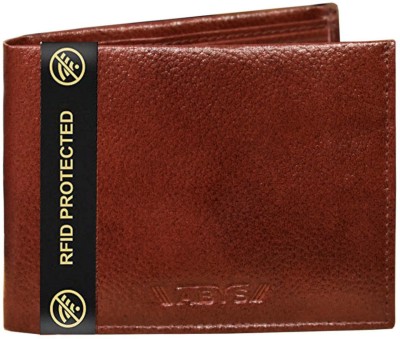 ABYS Men Brown Genuine Leather Wallet(7 Card Slots)
