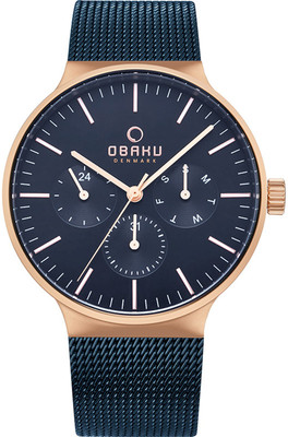 OBAKU MOS-OCEAN Analogue Silver Round Dial Women's Watch - V110LXCIRW Analog Watch  - For Men