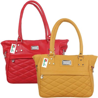 Handtas MB-N 044 Shoulder Bag(Yellow, Red, 12 L)