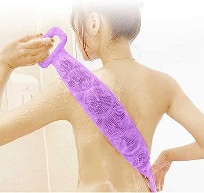 EXORNATOR Silicone Body Brush belt Scrubber Double Side Back Cleaning Shower Strap for Comfortable Massage Bath TowelBack StrapSilicone Wash Belt Easy to Clean Well for Men & Women EXORNATOR Silicone Body Brush belt Scrubber Double Side Back Cleaning Shower Strap for Comfortable Massage Bath TowelBack StrapSilicone Wash Belt Easy to Clean Well for Men & Women