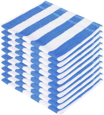 Cotton colors Cotton 300 GSM Hand Towel Set(Pack of 10)