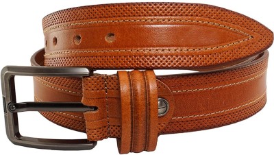 Style 98 Men Formal Tan Genuine Leather Belt