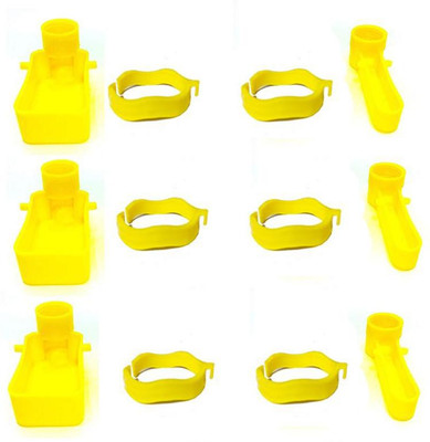 PP Traders Caged Bird Feeder(Yellow)