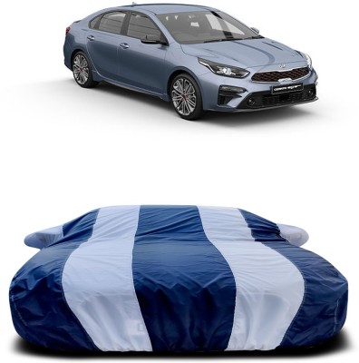 Ascension Car Cover For Kia Cerato (With Mirror Pockets)(White, Blue)