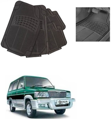AutoKraftZ Rubber, PVC Standard Mat For  Toyota Qualis(Black)