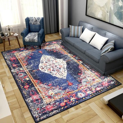 STATUS Multicolor Polyester Carpet(6 ft,  X 4 ft, Rectangle)