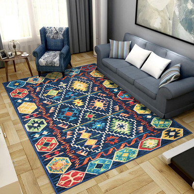 STATUS Multicolor Polyester Carpet(4 ft,  X 6 ft, Rectangle)