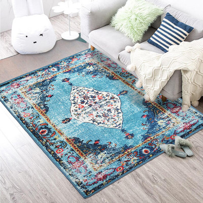 STATUS Multicolor Polyester Carpet(4 ft,  X 6 ft, Rectangle)