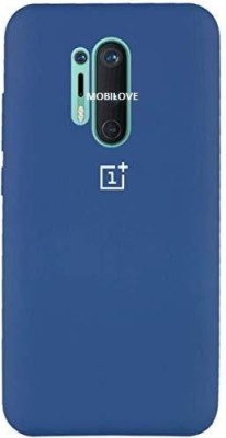 MOBILOVE Back Cover for OnePlus 8 Pro | Pure Liquid Soft Matte Silicone Case with Camera and Screen Protection(Blue, Shock Proof, Silicon, Pack of: 1)