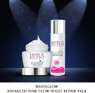 LOTUS WhiteGlow Advanced Pink Glow Night Repair Pack�(2 Items in the set)