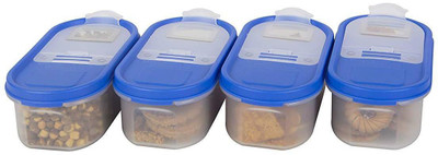 Cutting EDGE Plastic Utility Container  - 525 ml(Pack of 4, Blue)
