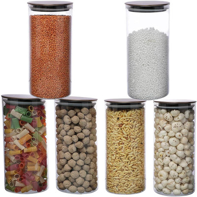 Cutting EDGE Glass Utility Container  - 1150 ml(Pack of 6, Clear)