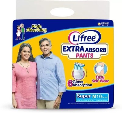 LIFREE M10 Adult Diapers - M(10 Pieces)