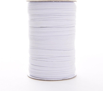 Crafts Haveli Knitted White Elastic(10 m)
