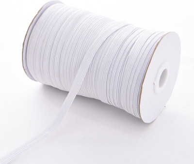 Crafts Haveli Knitted White Elastic(5 m)