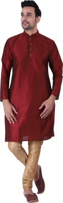 HUZUR Men Kurta Churidar Set