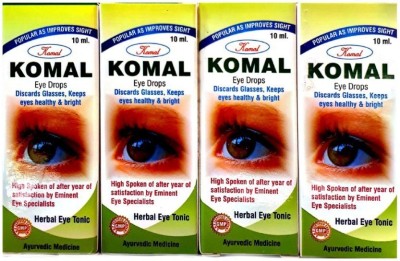 KOMAL PHARMACEUTICALS AYURVEDIC KOMAL EYE DROP(PACK OF 4) Eye Drops(10 ml)