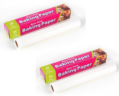 JAMBOREE White NonStick Cookie Sheet Parchment Paper Baking Sheets Pan Line Paper Oil Paper Butter Non-stick Paper Parchment Paper(50 m)