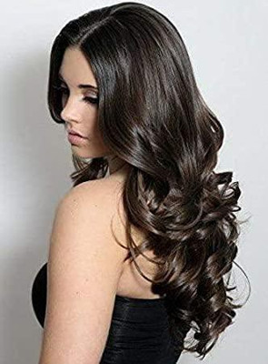 SAMYAK Curly / wavy clip in Long  in Best quality Hair Extension