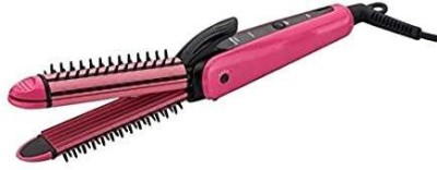 Moonlight NHC-8890 Hair Straightener(Pink, Black)