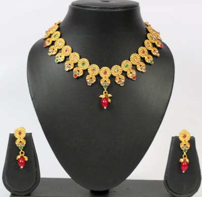 AYUSHMAAN CREATION Copper Gold-plated Gold Jewellery Set(Pack of 1)