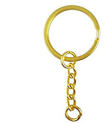 DIY Crafts 25mm Metal Split Key Ring with Chain Key Chain