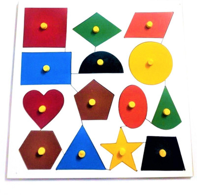 PETERS PENCE 14 Shaped Geometric Educational Learning Board(Multicolor)