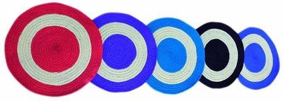 Rylie Polyester Door Mat(Multicolor, Medium, Pack of 5)