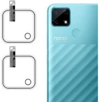 DAFFIN Back Camera Lens Glass Protector for Realme Narzo 30A(Pack of: 2)