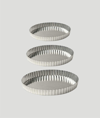 Bakingequipment Aluminium Tart/Pie Mould(Pack of 3)