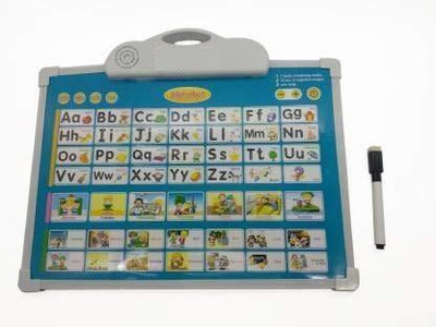 PEZYOX Educational Learning Alphabet Play mat ABCD Learning Board with One Doodle Pen for Kids(Multicolor)