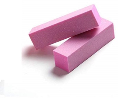 Digital Shoppy Pink Nail Buffer Pedicure Manicure Care Sanding Block Tools, 2 Pcs(Set of 2)