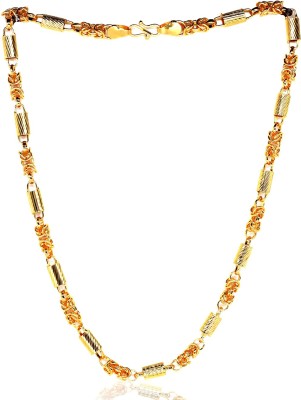 KRIMO Stylish Golden Chain Fashionable Round Fisher Gold Plated Chain Brass Chain Gold-plated Plated Brass Chain-100114 Gold-plated Plated Metal Chain