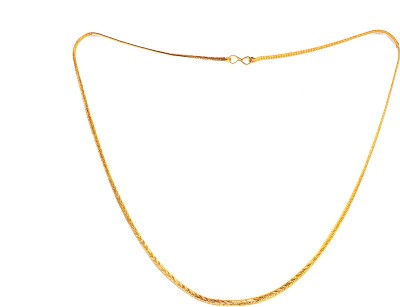 KRIMO Stylish Golden Chain Fashionable Round Fisher Gold Plated Chain Brass Chain Gold-plated Plated Brass Chain-10018 Gold-plated Plated Metal Chain