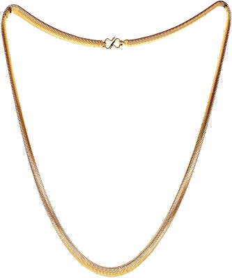 KRIMO Stylish Golden Chain Fashionable Round Fisher Gold Plated Chain Brass Chain Gold-plated Plated Brass Chain-10010 Gold-plated Plated Metal Chain
