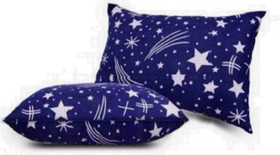 Navi collection Microfibre Geometric Sleeping Pillow Pack of 2(Blue)