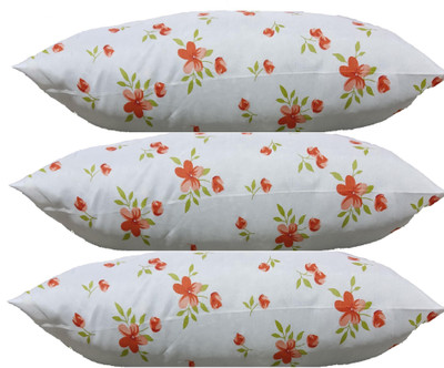 GKM Microfibre Floral Sleeping Pillow Pack of 3(Multicolor)