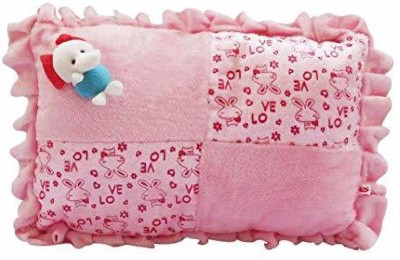 safe n cute Luxury Polyester Fibre Toons & Characters Baby Pillow Pack of 1(Pink)