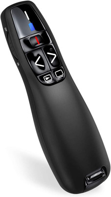 Jihaan Premium USB Wireless Remote Control Professional Laser Pointer Presenter Slide Changer Controller, Black Presenter Slide Changer Presenter(Black)