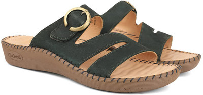 Scholl Women Flats(Green , 3)